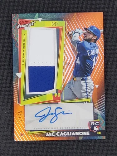 2026 Topps Finest Jac Caglianone RC Auto Relic #RPA-JC Orange /25