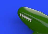 Spitfire Exhaust Stacks-Fishtail F.Eduar / 1:72 - Eduard 672110