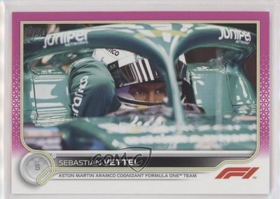 2022 Topps Formula 1 F1 Racers Fuchsia 23/150 Sebastian Vettel #11 0v2h
