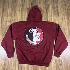 Vintage Florida State Seminoles Hoodie Mens XL Red NCAA Football Y2K Pullover