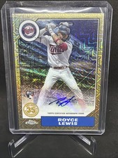 2022 Topps Update 1987 Topps Chrome Silver Pack Auto Royce Lewis Twins /149