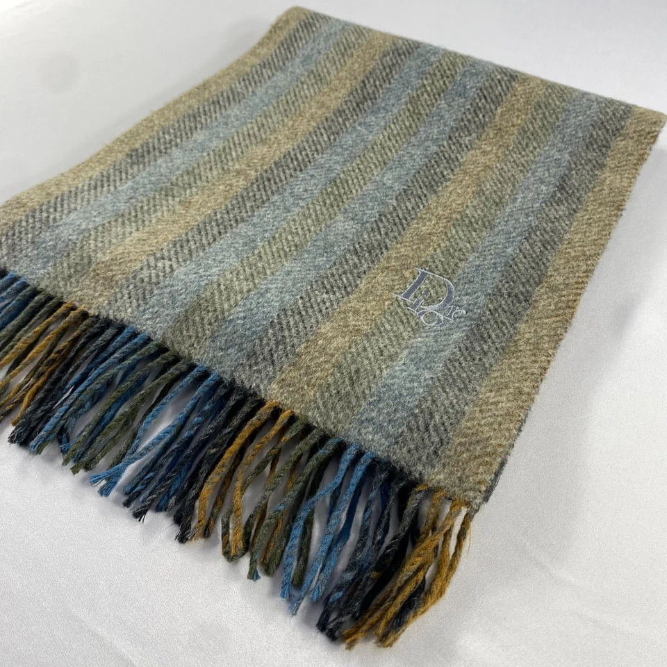 De colección Christian Dior Bufanda Silenciador Envolvente Bufanda Lana Cachemira Unisex Bufandas Foto 4 de 4