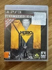 Metro: Last Light -- Limited Edition (Sony PlayStation 3, 2013). CIB. Tested