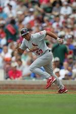 John Rodriguez St Louis Cardinals runs v the Chicago Cubs at Wrigl- Old Photo