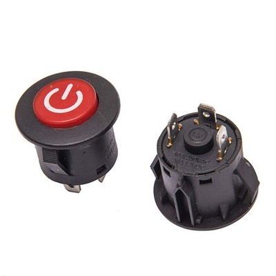 Power Switch Button Start Switch Replacement Accessory, for 20A 12VDC Applica...