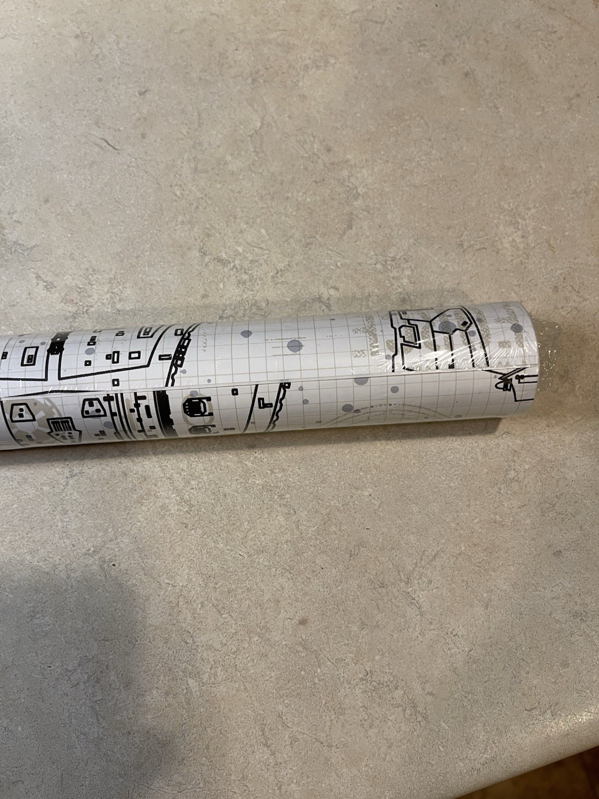 York Wallcoverings RMK11036WP Star Wars Ship Schematic Wallpaper stick & peel