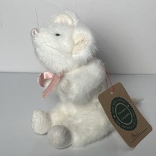 Vintage Boyds Bears  The Archive Collection 1990 White Mouse Fully Jointed 7  