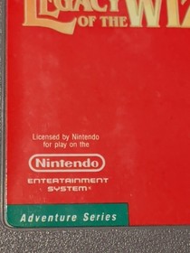Legacy of The Wizard Nintendo NES Tested Working Cart Only Authentic Clean Pins
