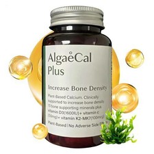 AlgaeCal Plus Stronger Bones Veggie Capsules Dietary Supplement Algae Cal 120Ct
