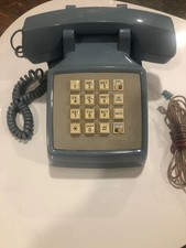 Vintage Blue AT T Push Button Desk Phone CS2500DMGF