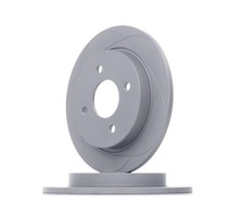 2x ATE PowerDisc Bremsscheiben Hinten für FORD FOCUS (DAW, DBW) 253,0mm