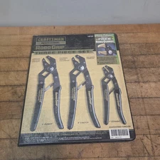 Sears Craftsman USA NOS Robogrip 3pc Plier Set With Guards 45191 Robo Grip