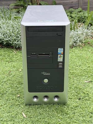 Retro Vintage Siemens Fujitsu Scaleo P PC, XP, Intel Pentium 4 CPU 3,06Ghz