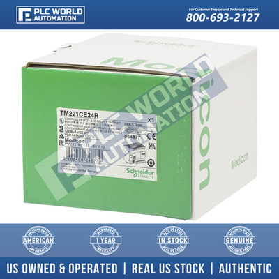 TM221CE24R Schneider Modicon M221 24 I/O, New, FREE UPS 2 Day Dlvry & 2 Year Wty