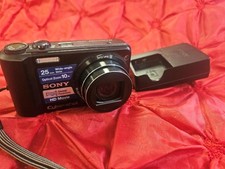 SONY CYBER-SHOT DSC-H70 16.1MP DIGITAL BLACK CAMERA W/ 10X ZOOM BATTERY CHARGER