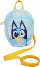 Image of Bluey Blue Backpack with Reins Toddler Backpack with Reins and Harness 1-4 Years