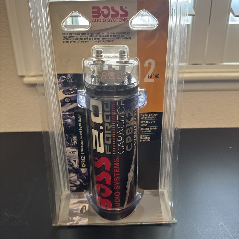 BOSS Audio Systems CPBK2 2 Farad Car Audio Capacitor