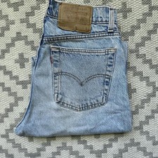 Vintage Women’s 90s Levis 560 Jeans USA Made Light Wash Grunge 28x29