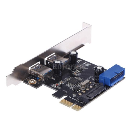 SuperSpeed PCI-E Express Card 2-Port USB 3.0/19-pin USB3.0/15-pin SATA Connector - Picture 2 of 8