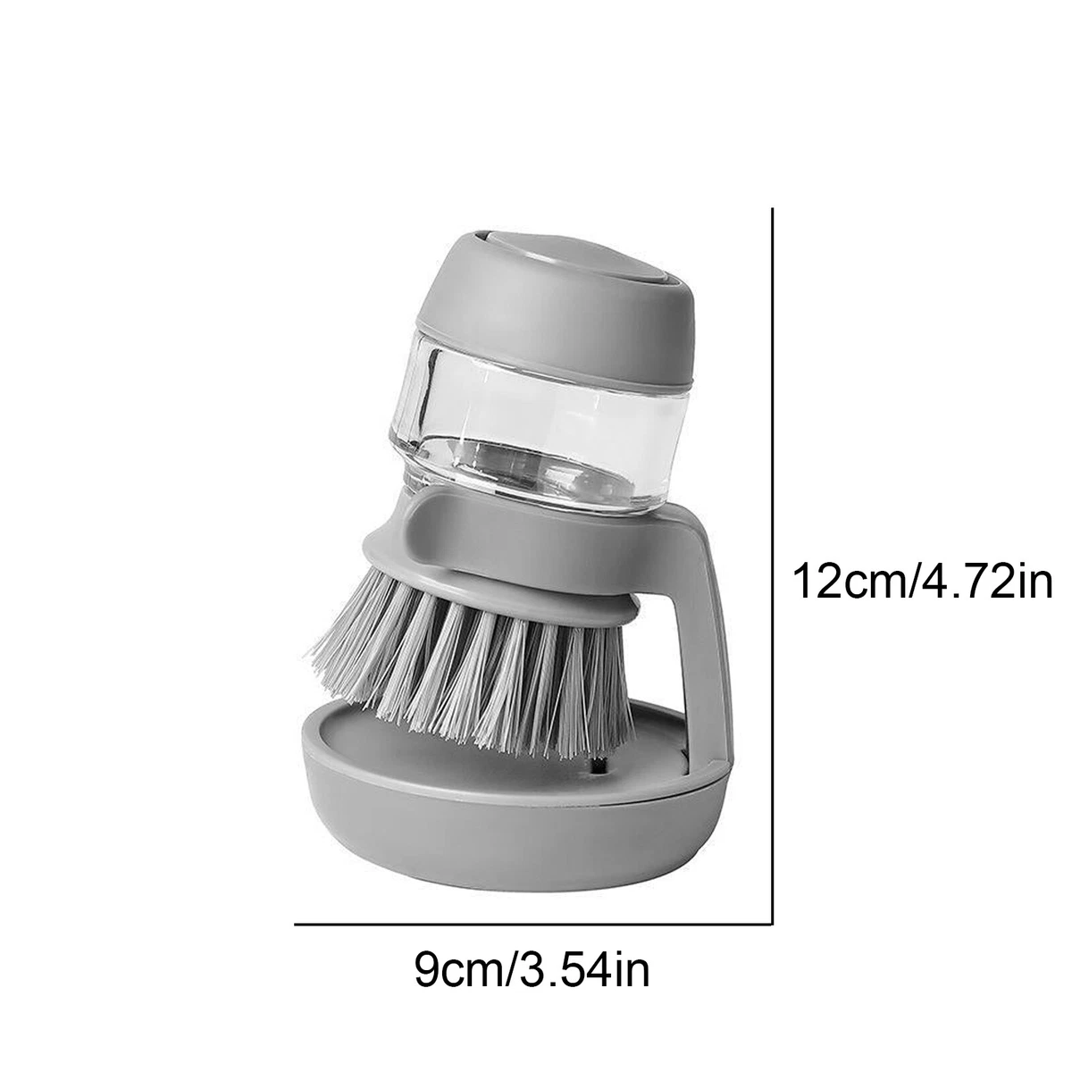 Multifunctional Pressing Cleaning Brush, 2 in 1 Soap Dispensing Palm Brush