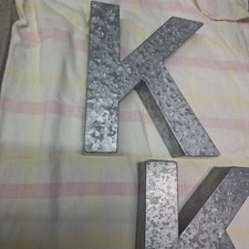 Corrugated Steel Box Letter "K"