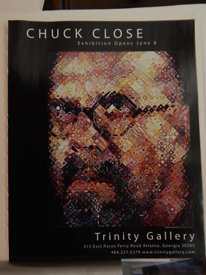 CHUCK CLOSE  ART PIECES ORIG VTG 2006-2 ADVERTISEMENT,