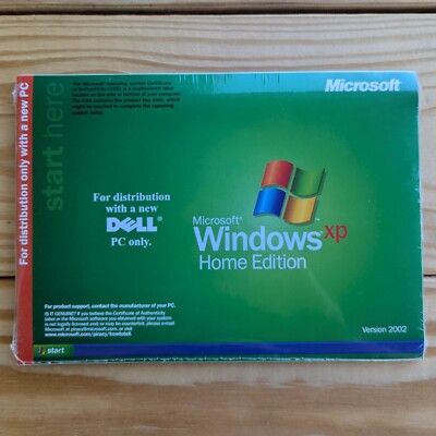 Microsoft Windows XP Home Edition 2002 (Brand New Factory Sealed with Serial #)