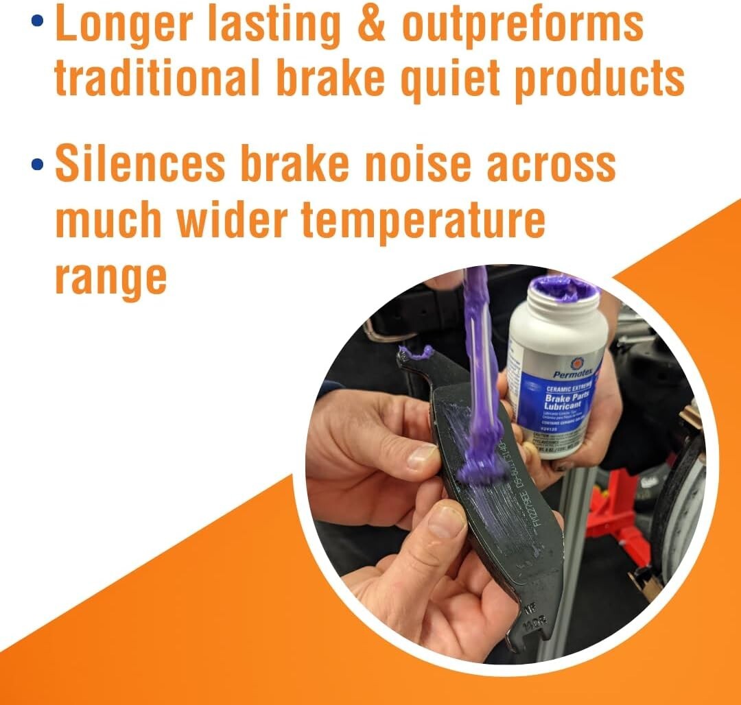 Extreme Temperature Brake Lubricant - 8 oz Ceramic Paste for Durable Maintenance