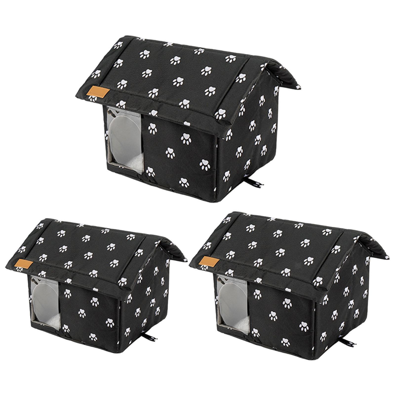 Stray Cats Shelter Foldable Warm Waterproof Outdoor Cat House for Dog