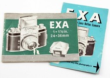 194637 Ihagee EXA Genuine Original User Instruction Manual  Quick-Start Guide