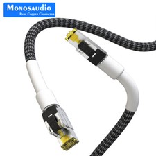 CAT8 4N OFC Copper Ethernet Cable Cat8 Speed Lan Cable RJ45 Network Patch Cables