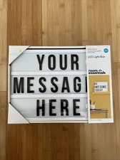 Room Essentials DIY Light Box Sign Decorative Display White NEW