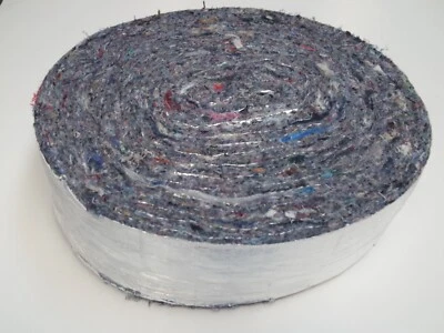 BLUEPOINT LIVING Insulation Pipe Wrap 3"x25' Batt Cotton Soundproof Multi-Use No Itch Lung Safe