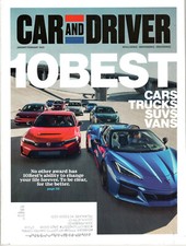 Car and Driver Jan/Feb 2025 10 Best Issue, M3 vs CT4-V vs Giulia Comparo