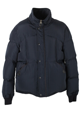 TOM FORD Blue Quilted Down Jacket Coat Size 54 IT / 44R U.S.  New With Tags