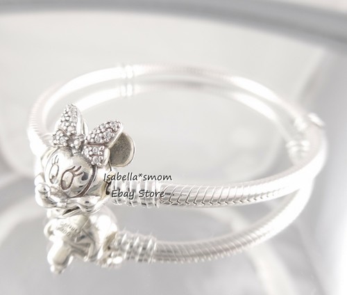 BRILLANTE RETRATO MINNIE Auténtico Pulsera 597770CZ ¡ELIGE TALLA! |