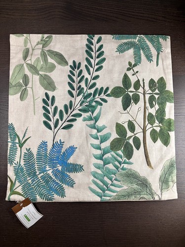 Pottery Barn Bethany Fern Victoria Embroidered 20 inch pillow NWT