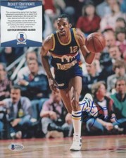 FAT LEVER DENVER NUGGETS SIGNED AUTOGRAPHED 8X10 PHOTO BECKETT AA43031