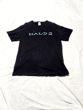 Vtg Halo 2 Video Game Promo Tee Y2K T-Shirt Bungie Xbox Men's Sz L Black