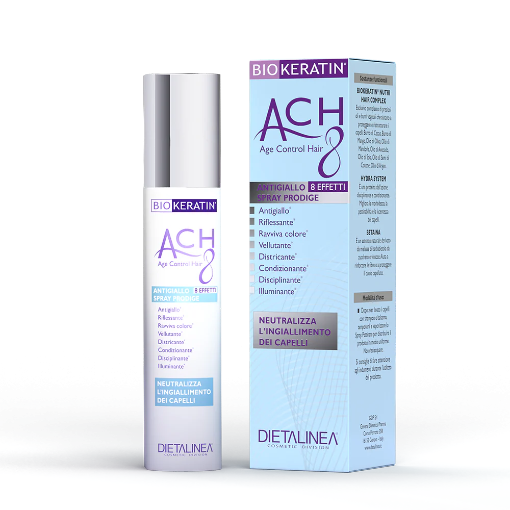 Gdp Grigi/Bianchi Biokeratin Ach8 Spray Antigiallo Capelli Biondi 100 Ml - Immagine 2