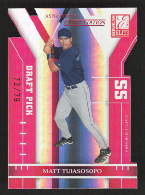 MATT TUIASOSOPO 2004 Donruss Elite Extra Edition Red #347 Aspirations /75