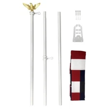 USA Flag & Flag Pole Kit American Flag Kit US Flag and Pole Kit 6ft Pole 3x5ft
