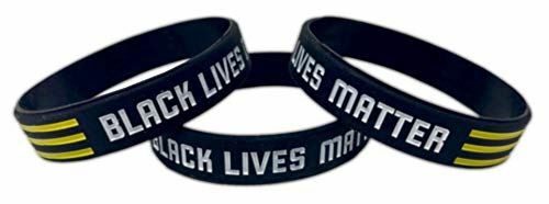 TheAwristocrat 3 Pack of Black Lives Matter Rubber Wristband Silicone Bracelet - Picture 1 of 9