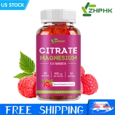 Magnesium Gummies-High Absorption Magnesium Citrate Supplement Muscle & Bone