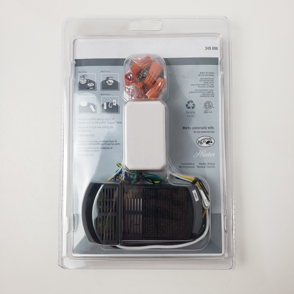 Hamton Bay Hunter Universal Wall Mount Ceiling Fan Remote Control 349