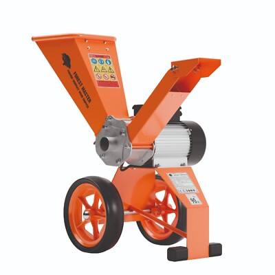 Kompakter Garten Selbsteinzug Elektro Holzhäcksler Schredder 2800W, Späne bis 50mm