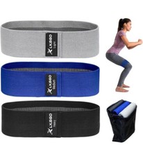 3 Levels Exercise Resistance Bands Set, Light, Medium, Heavy, Workout Booty Band