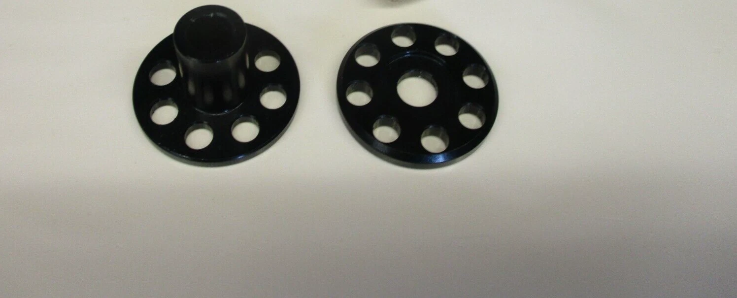 Honda CR125 2004 DOCWOB black alloy exhaust pipe top hat washers fitting kit