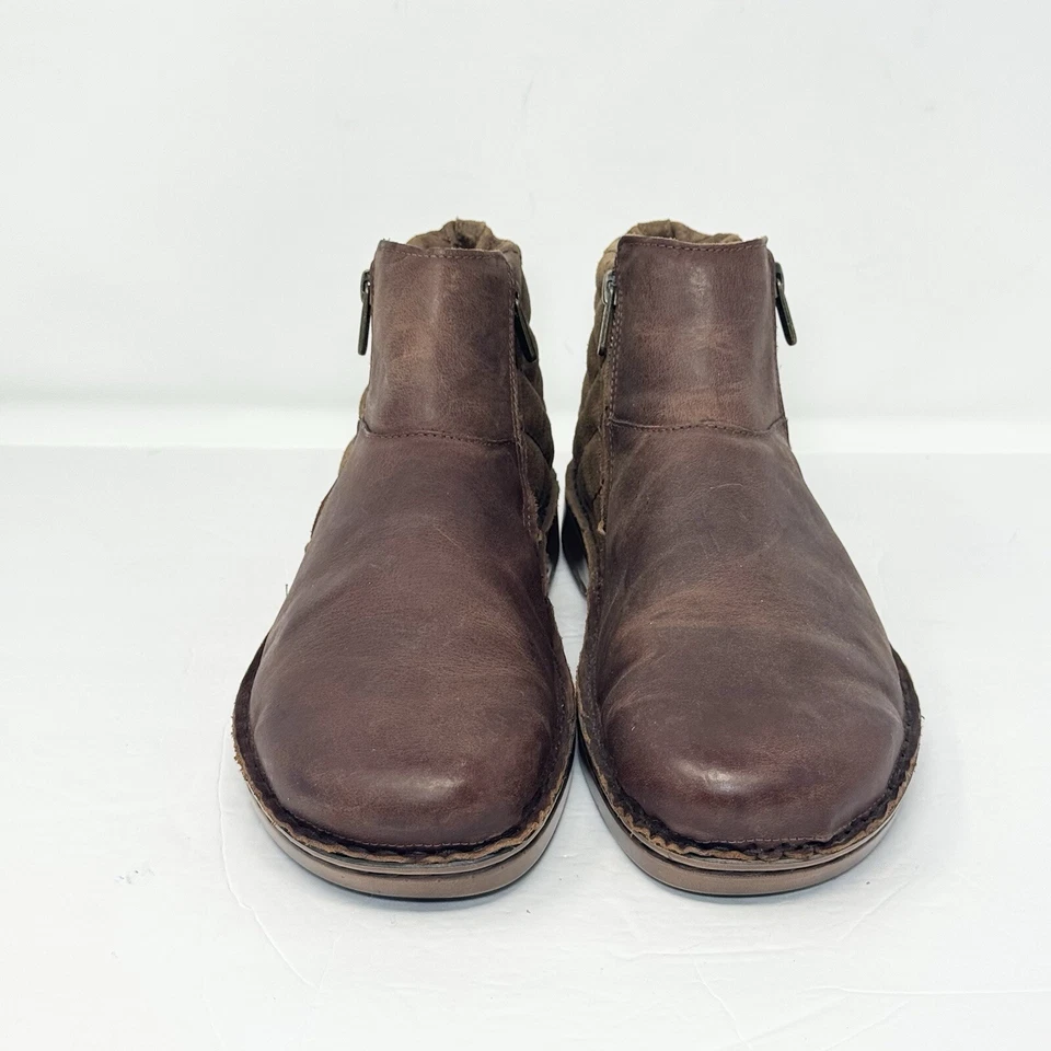 Botín Naot Sintra Cuero Cremallera Lateral Acolchado Cuero Marrón Coñac Talla 42/11 Foto 3 de 4