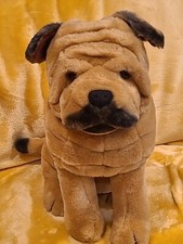 Vintage Dakin Shar Pei Plush Dog 1986 Stuffed Animal Wrinkles Realistic 15  